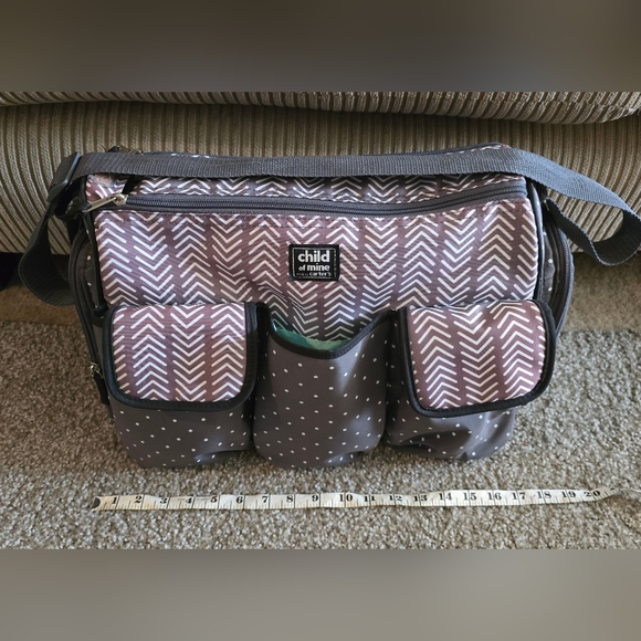 child of mine Other - Carters Child of Mine Chevron and Dot Diaper Bag
